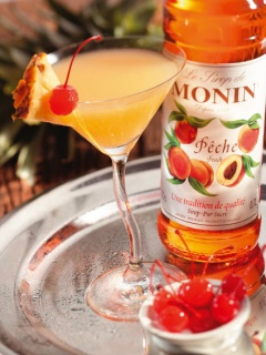 Сироп Монин "Персик" стекло 1 л. упак.6 шт.