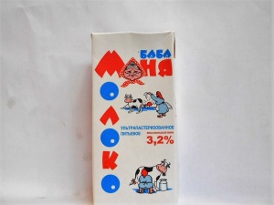 Молоко "Баба Маня" 3,2% жирности  (1,055 кг/1000 мл) кор. 12 шт.