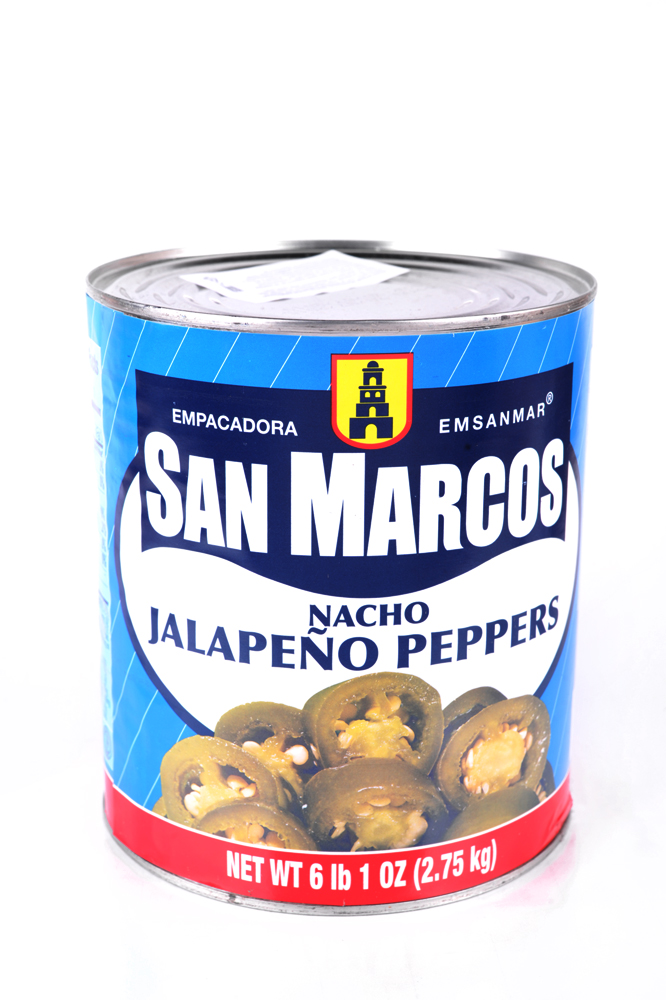 Перец Халапеньо маринованный резанный "Сан Маркос"(2,75 кг) ж/б кор. 6 шт.