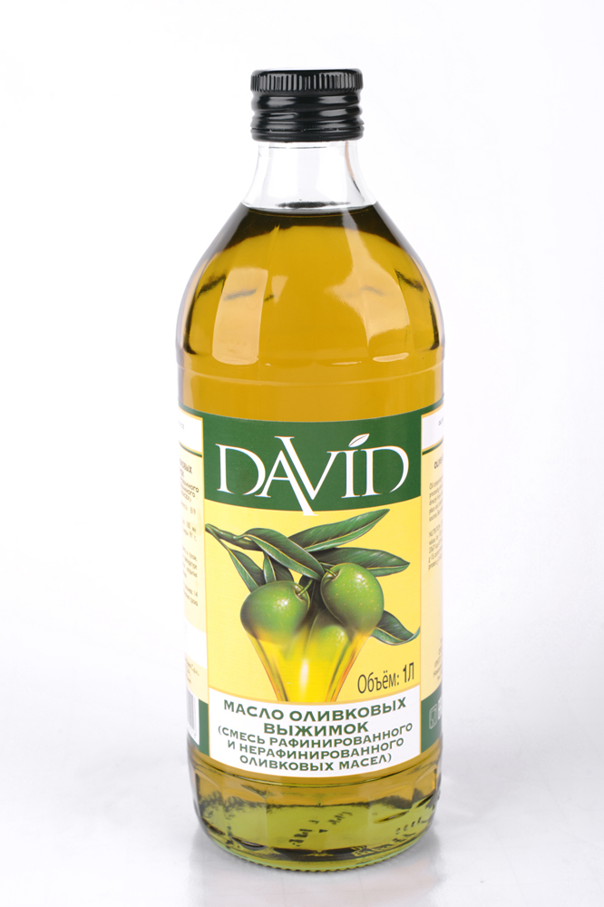Масло оливковых выжимок "David" стекло (1,375 кг/1000 мл) кор 12 шт.